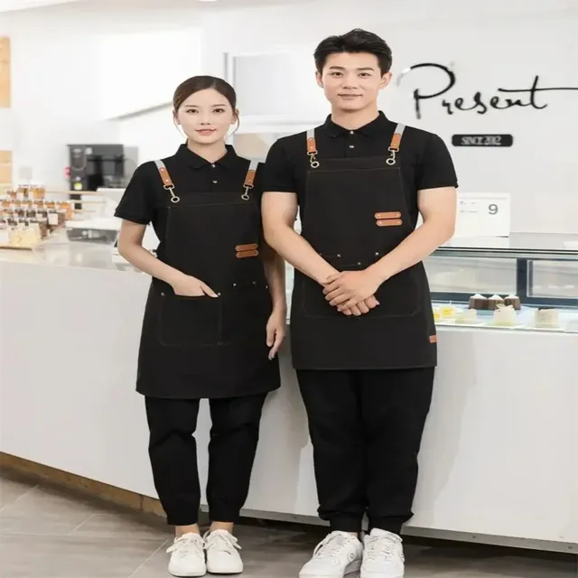 Tablier de cuisine imperméable pour femmes/hommes avec… – vue 6