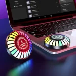 Lumière LED d&rsquo;ambiance de ramassage magnétique rvb, lampe de rythme musical à commande vocale rvb, éclairage d&rsquo;ambiance de danse, pour fête, voiture, décoration de la maison