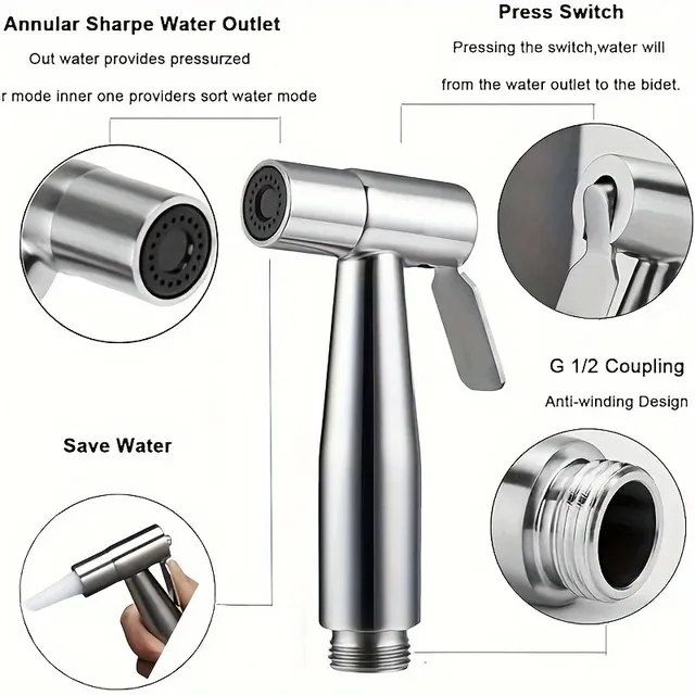Kit de douche à main haute pression – vue 5