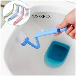 Brosse de toilette incurvée à Long manche, 1 pièce, brosses de nettoyage de toilettes, outils de nettoyage en profondeur domestique, accessoires de salle de bains