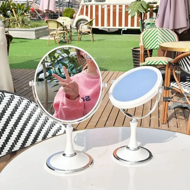 Miroir de maquillage Double face rotatif à 360 degrés – vue 3