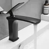 Robinet mitigeur lavabo monocommande monotrou noir mat… – vue 7
