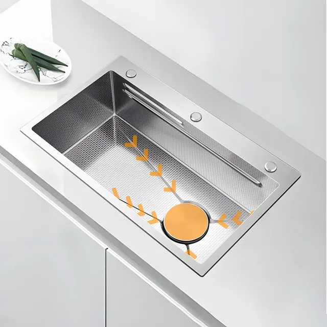 Évier de cuisine en acier inoxydable 304 – vue 4