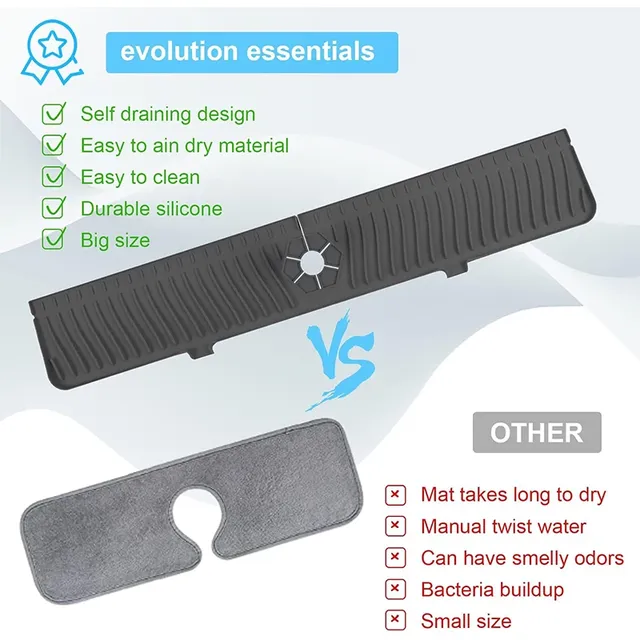 Protection contre les éclaboussures d'évier en Silicone – vue 4