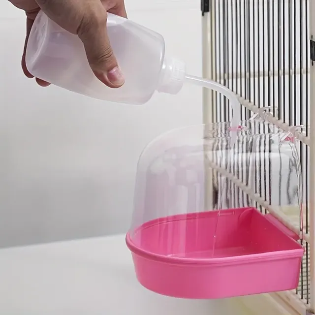 1 baignoire pour oiseaux en acrylique transparent – vue 5