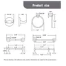 Ensemble d'accessoires de salle de bain – vue 6