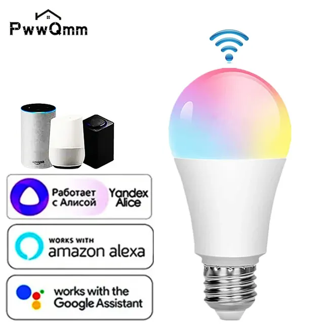 85-265V E27 15W lampe ampoule WiFi ampoule intelligente…