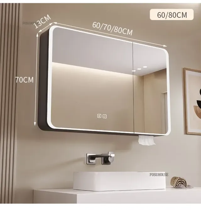 Armoire à miroir de salle de bains intelligente moderne… – vue 5