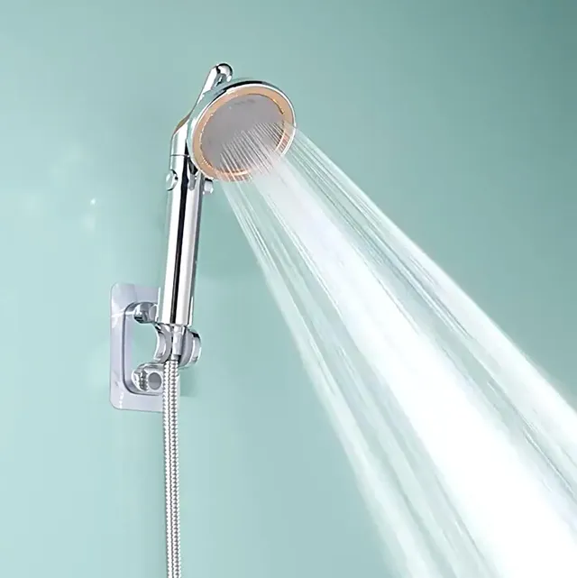 Pommeau douche main tête ronde pluie poignée ergonomique… – vue 2