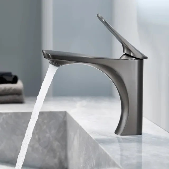 Mitigeur lavabo monocommande cascade bec ouvert arche… – vue 3