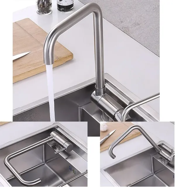 Robinet de cuisine en acier inoxydable – vue 2