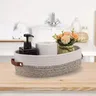 Panier de rangement de salle de bain tissé ovale – vue 1