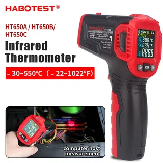Thermomètre infrarouge numérique -50 ~ 600 ℃ Pistolet pyromètre…