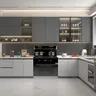 Armoires cuisine îlot évier intégré acier inoxydable 304… – vue 2