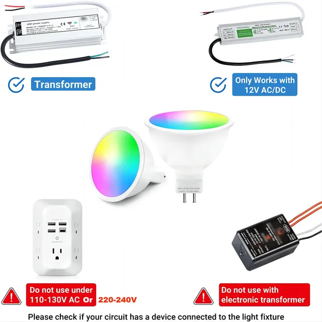 Ampoules LED intelligentes MR16 à intensité variable – vue 3