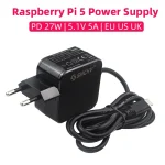 Raspberry Pi 5 alimentation PD 27W 5.1V 5A USB type-c adaptateur secteur prise ue US UK pour RPI 5 Pi5
