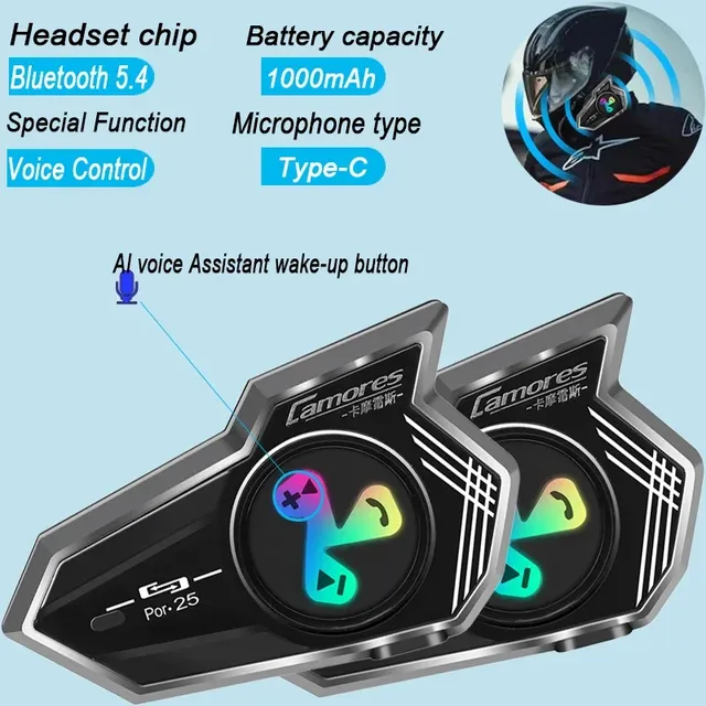 Bluetooth 5.4 casque de Moto sans fil casque mains…