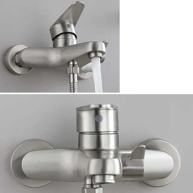 Robinet mitigeur de salle de bains et de douche en acier… – vue 3