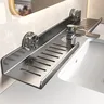 Étagère murale lavabo inoxydable brossé ventouse… – vue 6