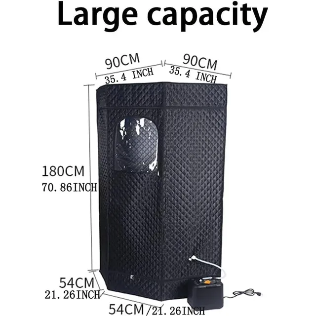 Tente de sauna à vapeur portable 3L - Spa domestique… – vue 6