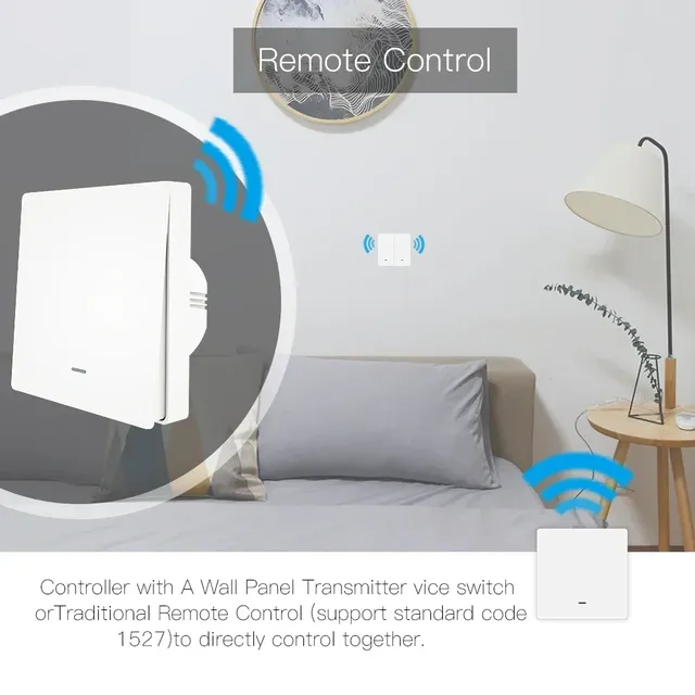 Interrupteur mural intelligent WiFi RF433 – vue 2