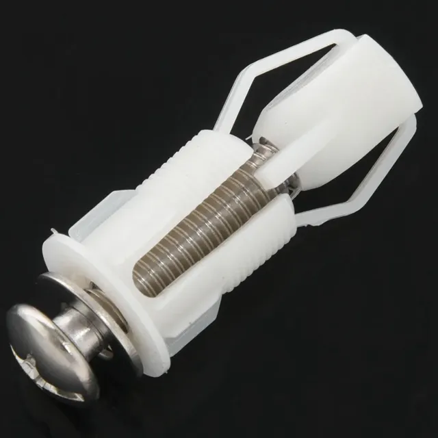 Chevilles expansion plastique blanc vis inox charnières… – vue 4
