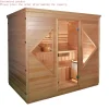 sauna vapeur domestique extérieur panneau commande sans fil bois massif pruche cèdre rouge moderne compact rectangulaire porte vitrée banquettes niveaux sauna vapeur domestique extérieur panneau commande sans fil bois massif pruche cèdre rouge moderne compact rectangulaire porte vitrée banquettes niveaux