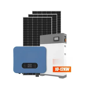 kit solaire photovoltaïque hybride résidentiel commercial panneaux monocristallins demi coupé 560w 10kW 12kW onduleur mural batterie lithium empilable kit solaire photovoltaïque hybride résidentiel commercial panneaux monocristallins demi coupé 560w 10kW 12kW onduleur mural batterie lithium empilable