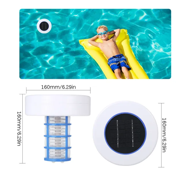 Purificateur piscine solaire flottant ioniseur anode… – vue 6