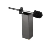 Ensemble de brosses de toilette mural, espace de nettoyage des toilettes en Aluminium à Long manche pour les toilettes domestiques, couleur grise, noire, blanche