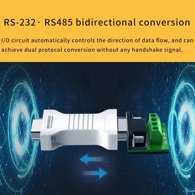 Convertisseur série RS232 RS485 industriel passif… – vue 4