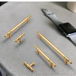 Poignées d&rsquo;armoire en alliage d&rsquo;aluminium, poignée de porte de cuisine, boutons de tiroir, poignées de porte de garde-robe, poignées modernes en or pour quincaillerie de meubles