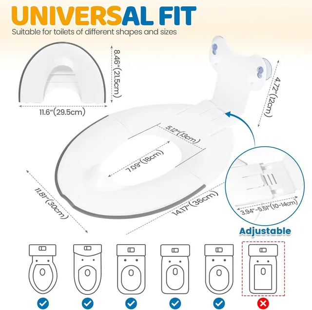 Siège de toilette pliable pour enfants – vue 3