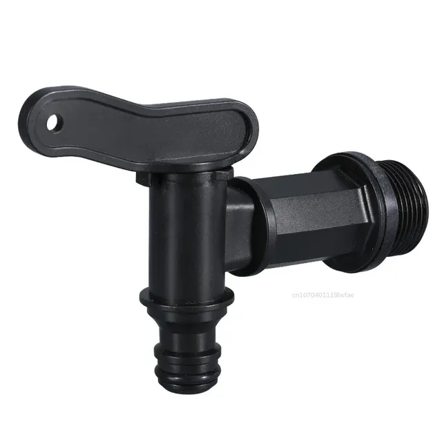 Robinet distributeur plastique noir poignée papillon… – vue 4
