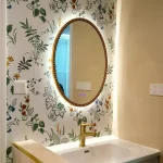 Ellipse miroir rond salle de bain européen rétro mur américain Simple maquillage caméra Da Letto Decorazioni Deko Wohnzimmer décoration