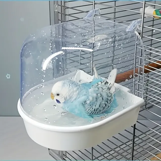 1 baignoire pour oiseaux en acrylique transparent – vue 4