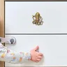 Poignée de porte poulpe en laiton brossé – vue 3