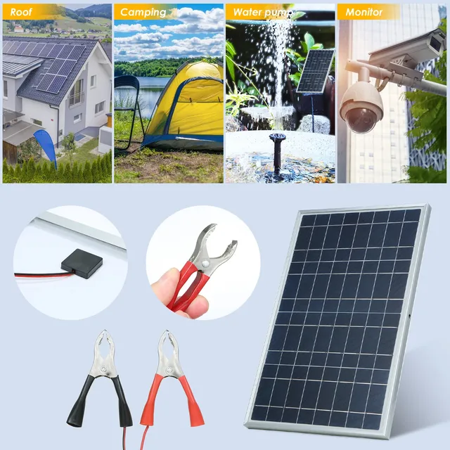 Kit de panneaux solaires 12V avec contrôleur – vue 6