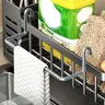 Support de rangement pour évier de cuisine en acier… – vue 3