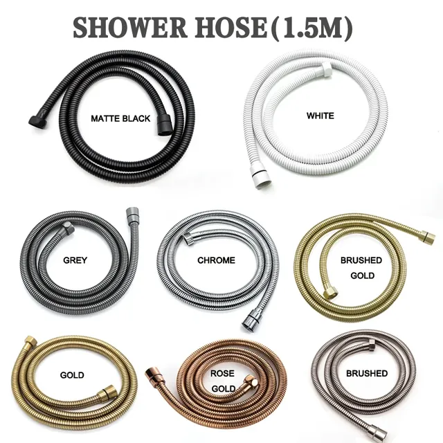 Pommeau de douche à main cylindrique en acier inoxydable… – vue 6