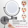 Miroir de salle de bain pliant à Led tactile – vue 3