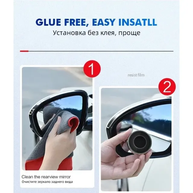Rétroviseur de voiture grand Angle 360 degrés réglable… – vue 6