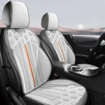 Juste de siège de voiture respirante en daim souple, coussin de protection antidérapant, support universel du siège du conducteur, garniture en polymères, accessoires