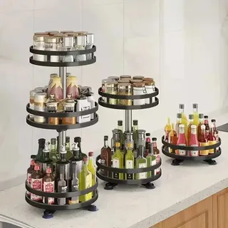 Support de rangement de cuisine rotatif