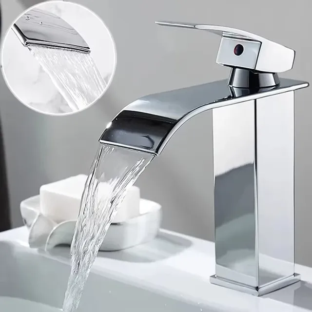 Robinet de lavabo en acier inoxydable – vue 3