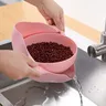 Égouttoir à légumes double couche avec poignée – vue 3