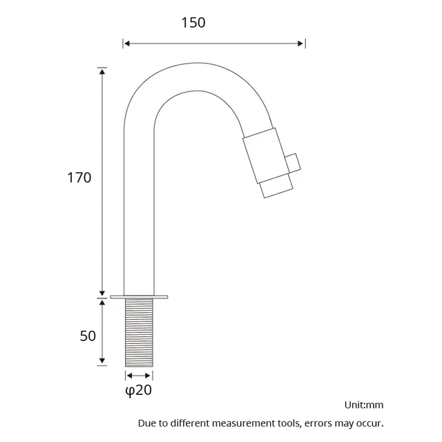 Mitigeur lavabo monotrou robinet salle bain col cygne… – vue 3