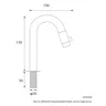 Mitigeur lavabo monotrou robinet salle bain col cygne… – vue 3