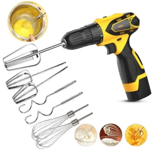 Batteur à œufs en acier inoxydable pour centre commercial, outils de cuisson, poupée à crème, fouet, adapté à la perceuse électrique, accessoires de cuisine