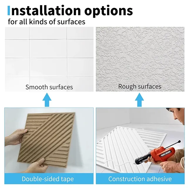 Panneaux muraux texturés en faux bois – vue 6